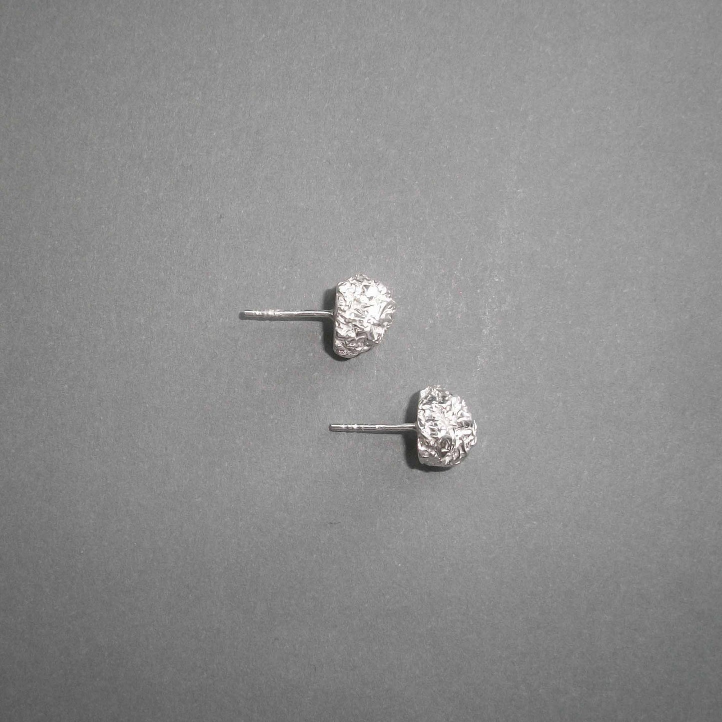 Foil Ear Studs sterling Silver
