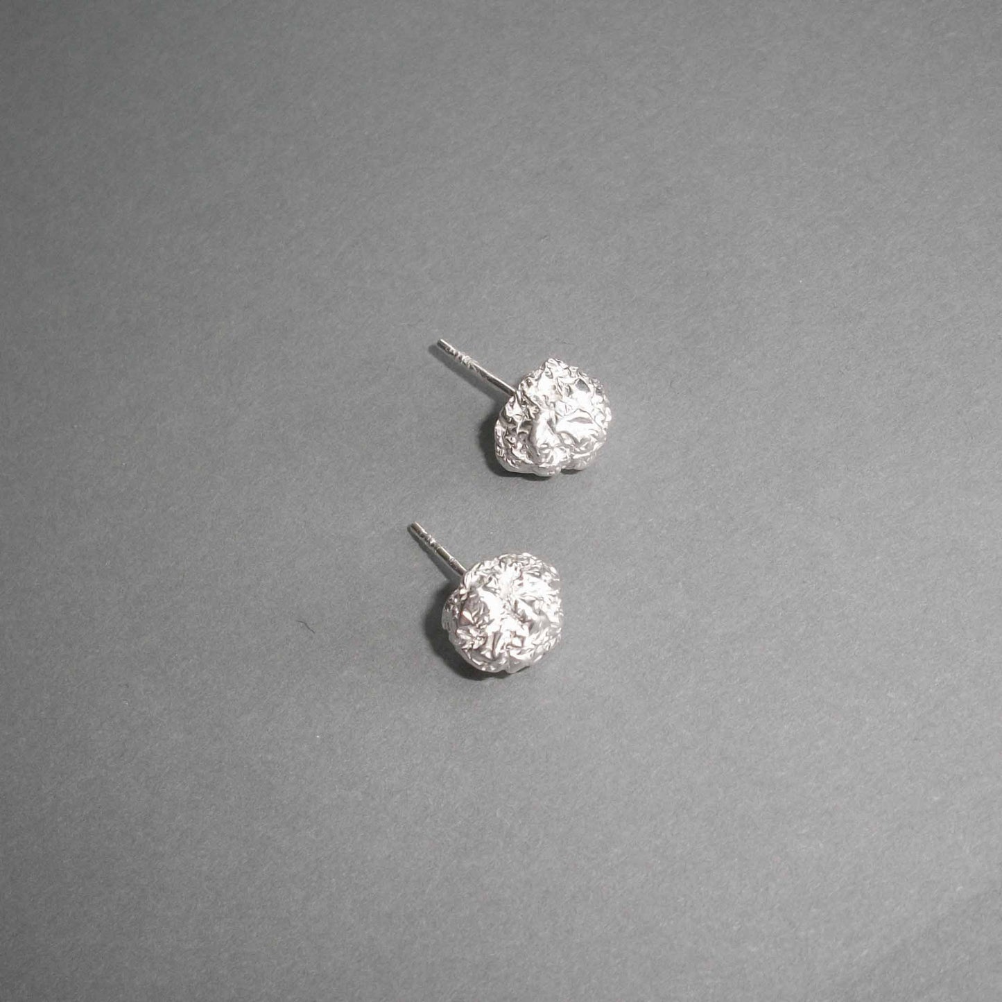 Foil Ear Studs sterling Silver