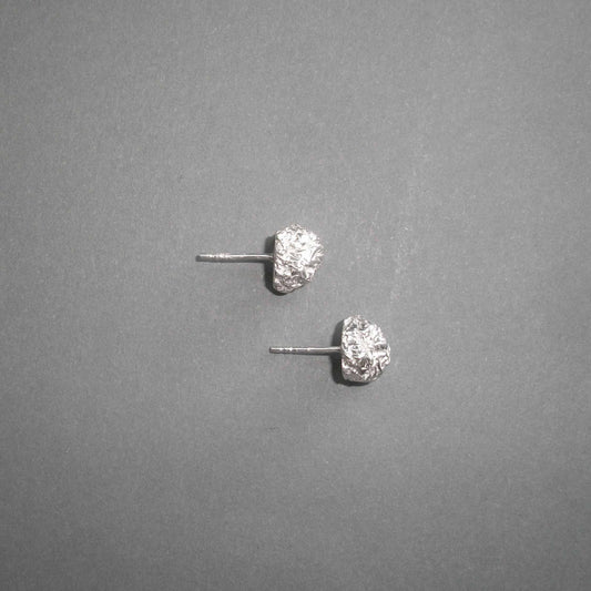 Foil Ear Studs sterling Silver 