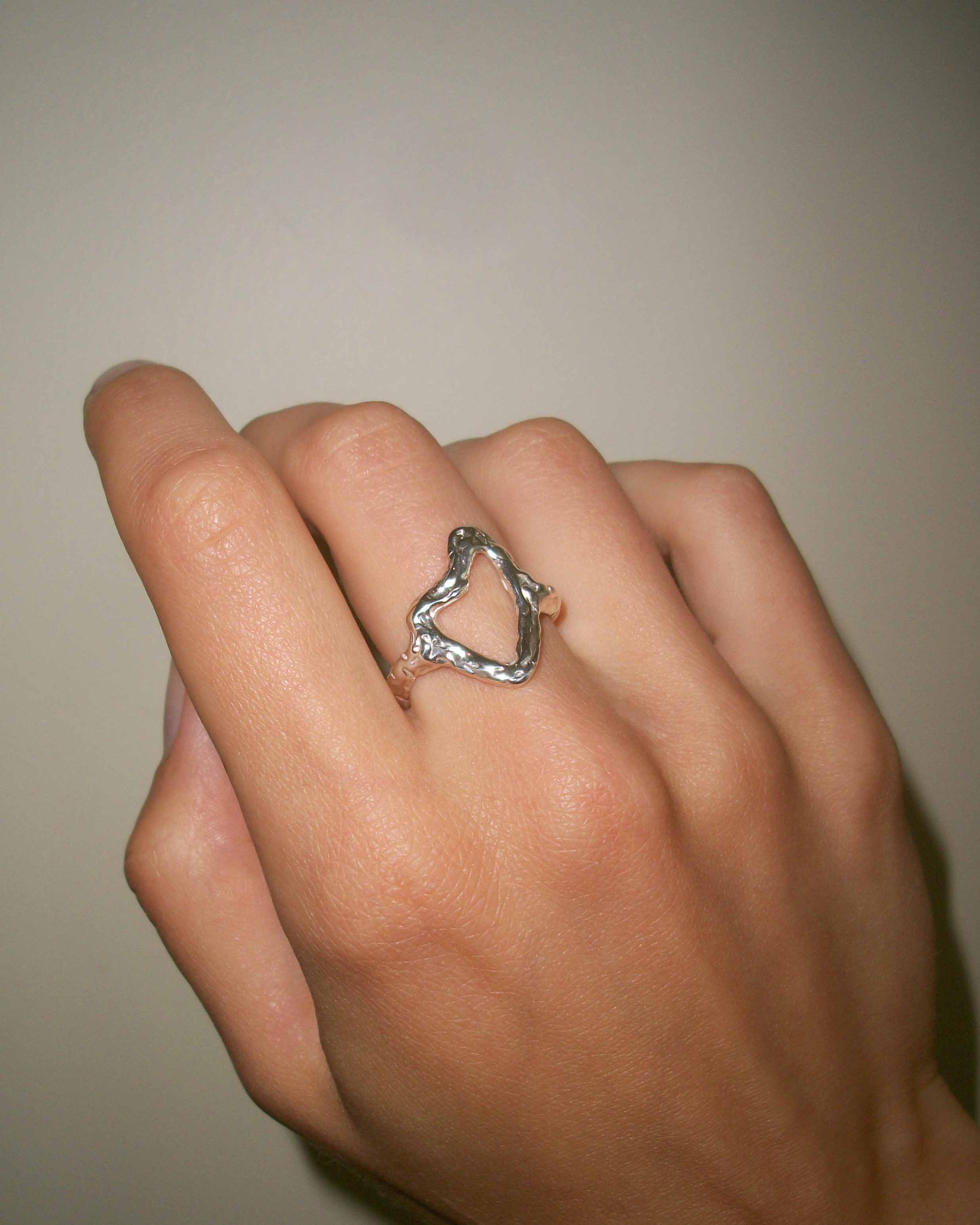 Heart Ring on hand