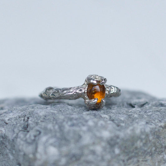 tourmaline silver ring. daras space