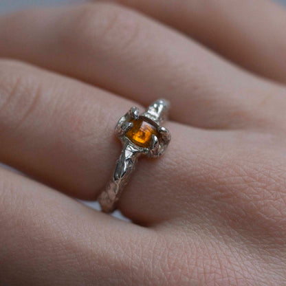 tourmaline silver ring. daras space