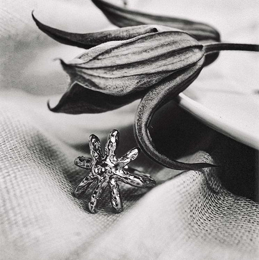 luminary sun silver ring