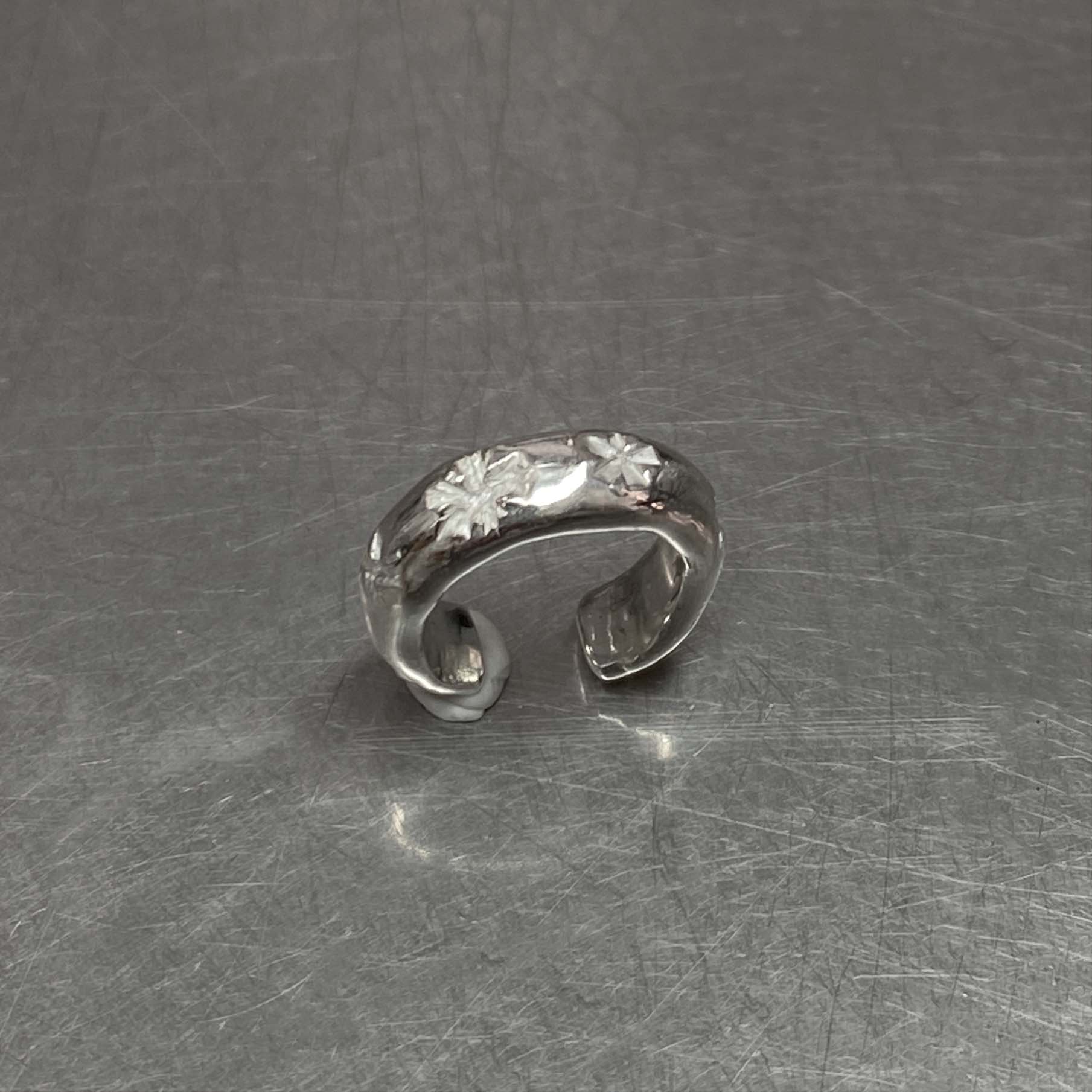 Silver Meadow Ear Cuff