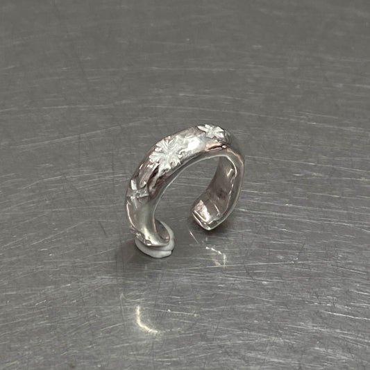 Silver Meadow Ear Cuff