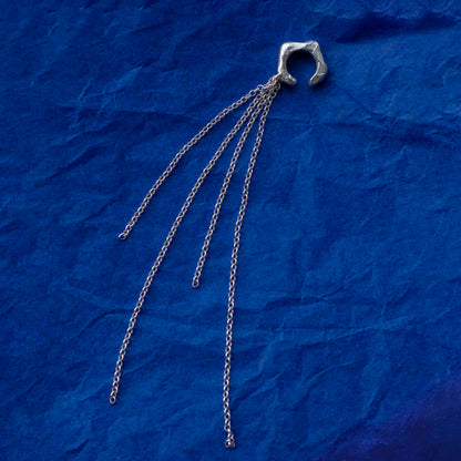 sterling silver cascade comet ear cuff. Daras Space